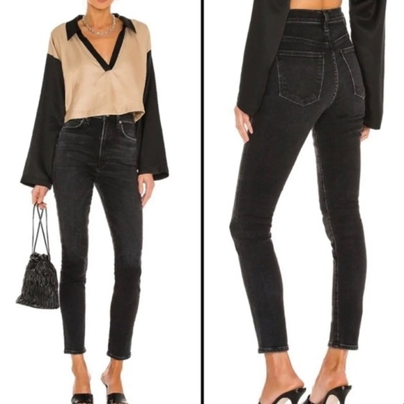 ✨AGOLDE ✨pinch waist jeans size 28 ankle length. AMAZING JEANS!! - Picture 2 of 15